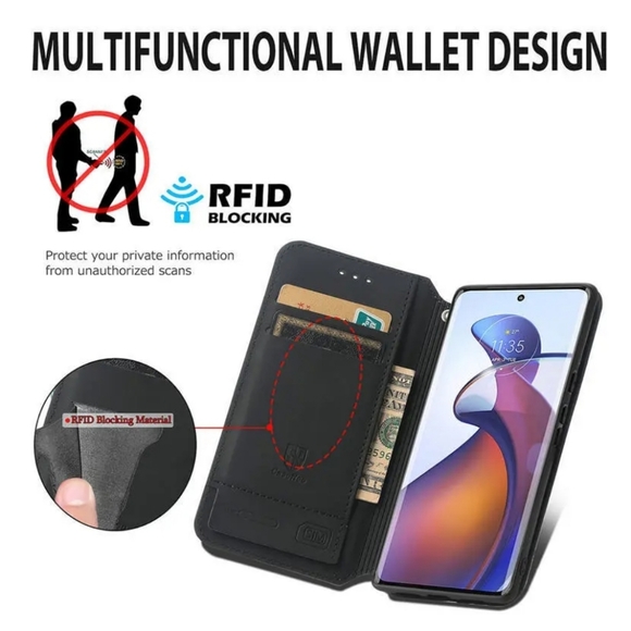 Jade & Mint Moroccan Tile Flip Cover Case for Google Pixel 7a Wallet - Picture 5 of 10